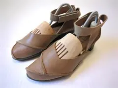 【美品】Trippen CLEARCUT レザーサンダル 38 ブラウン 美品】Trippen CLEARCUT レザーサンダル 38 ブラウン