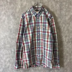 ブルックスブラザーズ レッドフリース チェックシャツ M 長袖ゆるダボメンズ古着