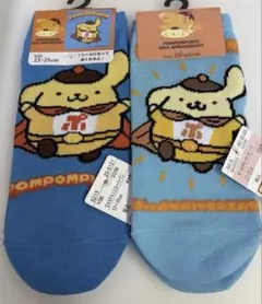 ポムポムプリン　ソックス　2足
