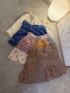 ZARA キッズ ショートパンツスコート4点セット 女の子130cm140cm