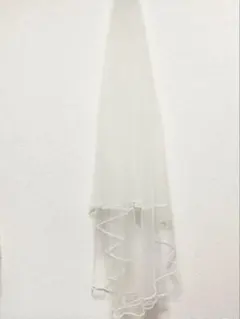 Rei様【美品】ウェディングベールミディアム ビーズ付 withaWhite