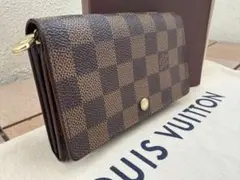 【美品】ルイヴィトン ダミエ ポルトフォイユ トレゾール L字ファスナー 財布