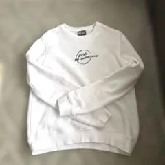 値下げ＊DIESEL サステナブル 刺繍ロゴ スウェット トレーナー Ｓホワイト