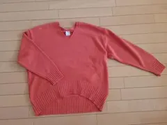 s.i:m オレンジ Vネック セーター 38