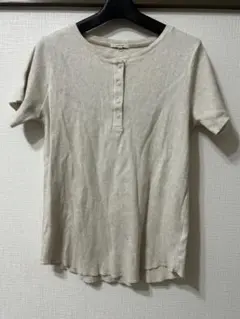 studioCLIP ボタン付きカットソー　L