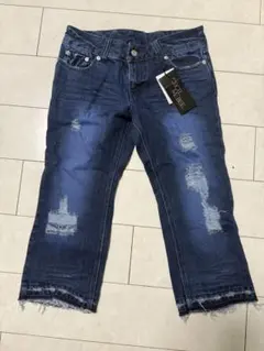 CECIL McBEE ダメージクロップドデニム 25