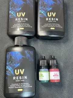 UVレジン ハードタイプ 3本セット　レジン液　着色剤　カラーリキッド