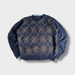 YVES SAINT LAURENT トリコ ヴィンテージ 総柄ニット Vネック YVES SAINT LAURENT トリコ ヴィンテージ 総柄ニット Vネック - メルカリ