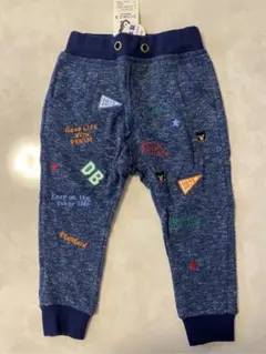 【新品タグ付き】DOUBLE B 刺繍入りカジュアルパンツ 90
