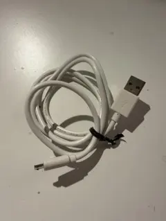 ホワイト USB Type-B Type-A ケーブル 1m