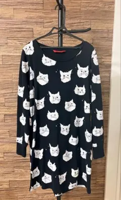 フランシュリッペ 大きいサイズ 猫柄半袖チュニック 洗濯可能 - メルカリ