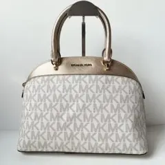 【極美品】MICHAEL KORS ハンドバッグ ドーム型 シグネチャー MK