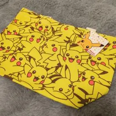 【新品未使用】ポケモン ピカチュウぎっしり マチ付コットンバッグ