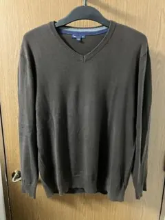 最終価格【GAP】Vネックニット ブラウン ゆったり　XL