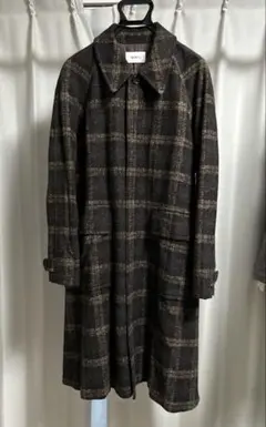 SUNSEA CHECK COAT 17AW - メルカリ