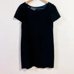 N139−5○ BOUTIQUE MOSCHINO 半袖ワンピース ブラックのサムネイル