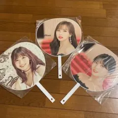 TWICE うちわ　ミナ2枚・モモ1枚　3枚セット　おまけステッカー付き