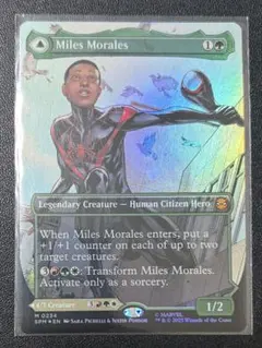 k*o様 MTG マイルズ・モラレス Foil ボーダーレス 英語版　スパイダー k*o様 MTG マイルズ・モラレス Foil ボーダーレス 英語版 スパイダー