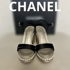 2013P CHANEL パール付きサンダルのサムネイル