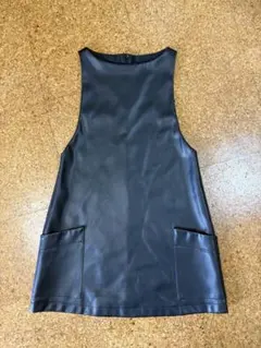 ZARA kids フェイクレザ　ワンピース　サイズ11-12 152cm