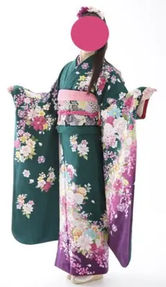 【再お値下げしました】成人式振袖フルセット　かわいい小物付