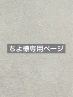 ちよ様専用ページ