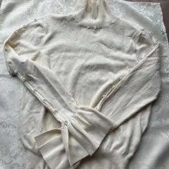 アイボリー タートルネック セーター　ノスタルジアM