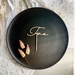 【sale!】木製 Twoケーキトッパー typeB 2歳 バースデーケーキ