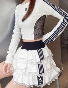 Darich スポーティラインフリルミニスカート