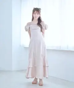 エムミーエメ エムエメ ラッフルフリルシフォンドッキングワンピース