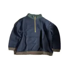 KRIFF MAYER クリフメイヤー 裏起毛 ハーフジップ ネイビー 綿100