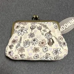 【新品】リトルミイ　がま口ポーチ　財布　ムーミン　公式グッズ　花と遊ぶ　コスメ