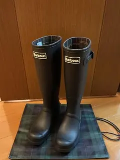 Barbour Bede レインブーツ ロング　ブラック 5のサムネイル