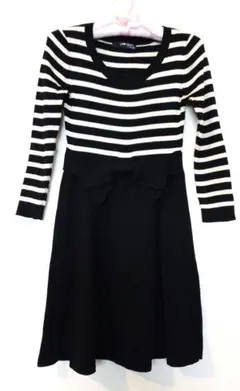 UNIVERVAL MUSE ユニバーバルミューズ 切り替えニットワンピース