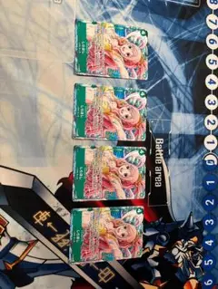 ワンピースカード　しらほし　プロモ　Vジャンプ　4枚セット