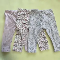 ユニクロ　レギンス　3点セット　80