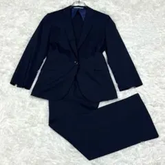 オリヒカ ライム セットアップスーツ ネイビーストライプ ストレッチ 洗える