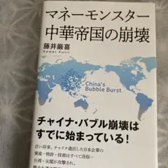 藤井巌喜著 マネーモンスター中華帝国の崩壊・ポスト投函サイズ