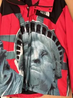 ノースフェイス　supreme マウンテンパーカー　自由の女神