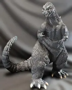 「キングコング対ゴジラ」ソフビ人形・ゴジラ（中古・１９８３年・プラタグ付き） キングコング対ゴジラ」ソフビ人形・ゴジラ（中古・1983年