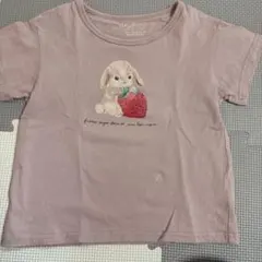 anyfam うさぎ イチゴ Tシャツ 110のサムネイル