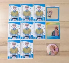 にじさんじ 緋八マナ スナック 海の家 SNS風クリアカード 缶バッジ