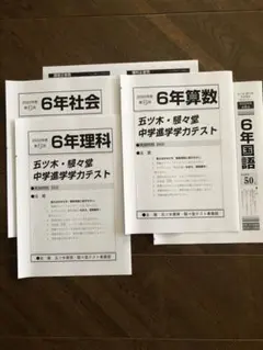 五ツ木駸々堂　中学進学学力テスト小６　2024年 2025年最新】五ツ木模試 6年の人気アイテム - メルカリ