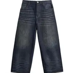 【完売品】ZARAバギーフィットデニムパンツ　サイズ38のサムネイル