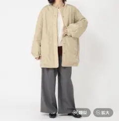 スタディオ クリップ　リバーシブルノーカラーコート