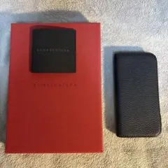 ボナペンチュラ iPhone12 mini ブラック スマホケース 手帳型