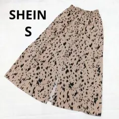 美品 シーイン SHEIN アニマル フレアスカート S ウエストゴム スリットのサムネイル