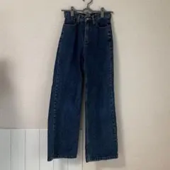 BLACKUP 韓国　レディース服　デニムパンツ　ストレート　セミワイド　フレア