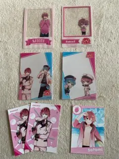 すとぷり　さとみくんセット　ブロマイド×3 オリジナルクリアカード×4