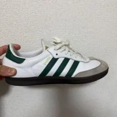 adidas Samba ホワイト/グリーン スニーカー